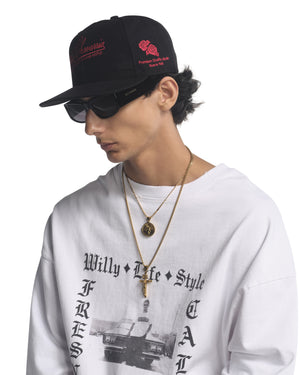 FINE FASHIONS CAP - BLACK