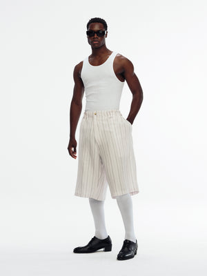 TOLUCA SHORT - WHITE/BLACK