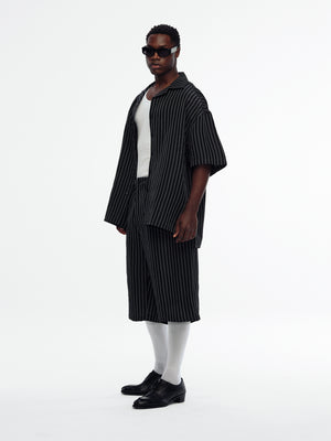 TOLUCA SHORT - BLACK/WHITE STRIPE