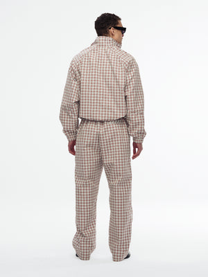 RUFF RIDER TRACK PANT - RED/WHITE PICNIC PLAID