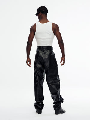 LTHR BAD BOY JEAN - BLACK BEAUTY