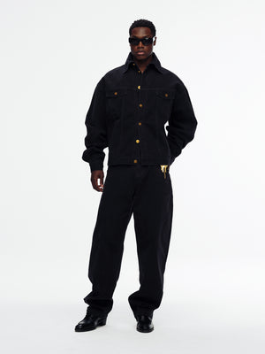 CHACHI DENIM TRUCKER - BLACK BEAUTY
