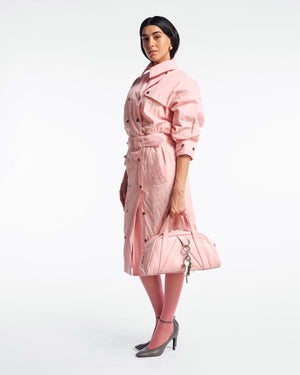 TRENCH DRESS - CHICLE