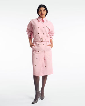 TRENCH DRESS - CHICLE