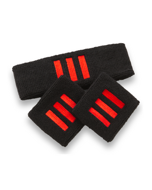 ADIDAS X WC SWEATBAND 3 PACK SET - BLACK