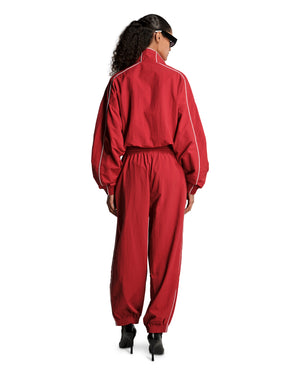 CROPPED BAD BOY JACKET - RED