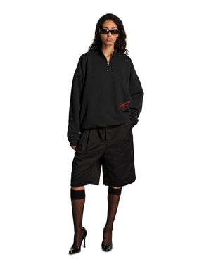 BRAVO QUARTER ZIP - BLACK