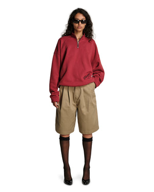 BRAVO QUARTER ZIP - RED