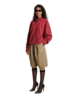 BRAVO QUARTER ZIP - RED