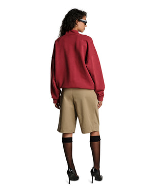 BRAVO QUARTER ZIP - RED