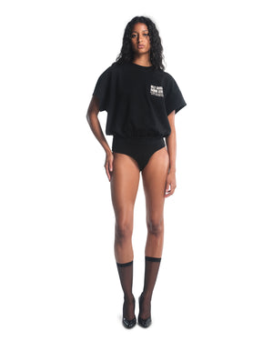 FASHION SERVICES BODYSUIT - BLACK
