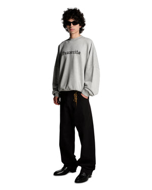 SUAVACITO  HOOLIGAN CREWNECK - HEATHER GREY