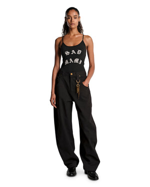 SAD MAMI CHOLITA TANK - BLACK
