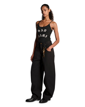 SAD MAMI CHOLITA TANK - BLACK