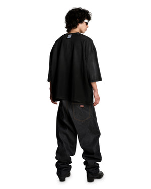 'WILLY' INSIDE OUT BUFFALO TEE - BLACK