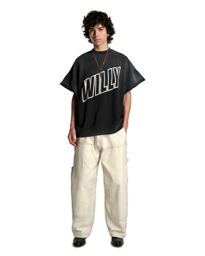 WILLY INSIDE OUT MUSCLE TEE - BLACK