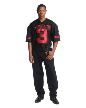 WILLY FOOTBALL JERSEY - BLACK