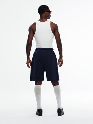 "CCC" BUFFALO SWEATSHORT - PEACOAT