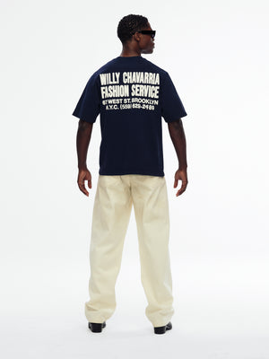 "FASHION SERVICES" - STANDARD TEE - PEACOAT
