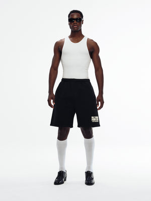 "FASHION SERVICES" - BUFFALO SWEATSHORT - BLACK BEAUTY