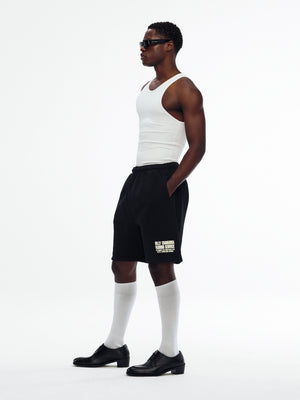 "FASHION SERVICES" - BUFFALO SWEATSHORT - BLACK BEAUTY