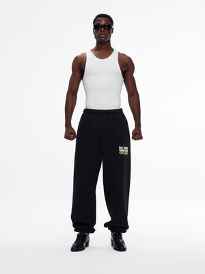 FASHION SERVICES BUFFALO SWEATPANT - BLACK BEAUTY