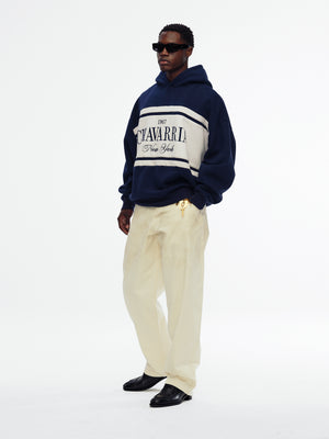 CHAVARRIA STRIPE GILROY HOODIE - PEACOAT