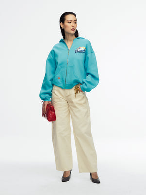 FABULOSO - SHRUNKEN HOODIE - BOUR. BLUE