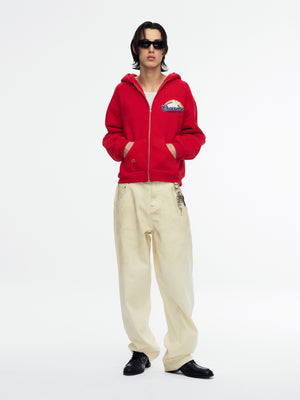 FABULOSO - SHRUNKEN HOODIE - RED HOT