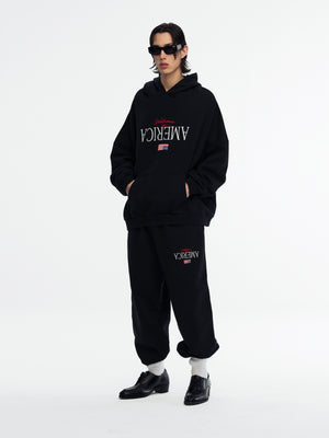 WELCOME TO AMERICA HOOLIGAN HOODIE - BLACK BEAUTY