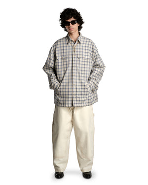 QUILTED OVERSHIRT - LIGHT BLUE