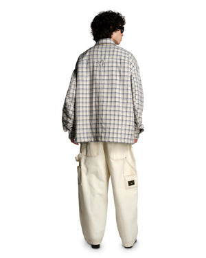 QUILTED OVERSHIRT - LIGHT BLUE