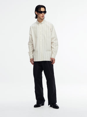 VETERANO SHIRT - WHITE/BLACK STRIPE
