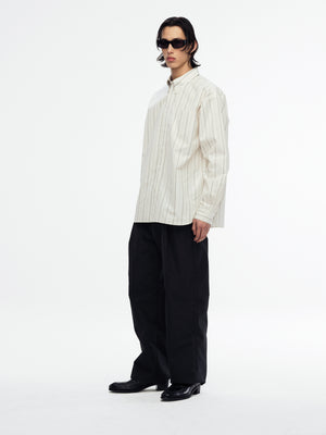 VETERANO SHIRT - WHITE/BLACK STRIPE