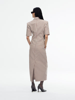 CHAVELA S/S SHIRT - RED/WHT PLAID