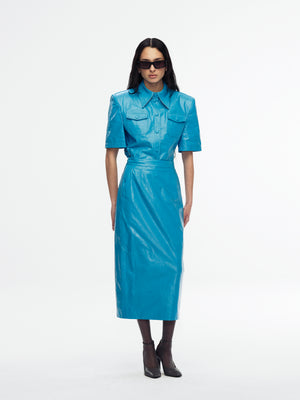 LTHR TUBO SKIRT