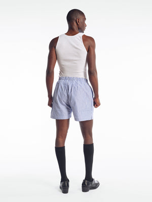 WILLY WOVEN BOXER - SL. BLUE STRIPE