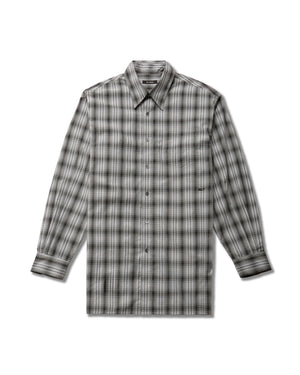 POINT COLLAR DRESS SHIRT - SHADOW PLAID