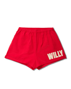 "WILLY" RUNNING SHORT - RED