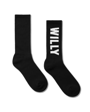 "WILLY" SOCK - BLACK