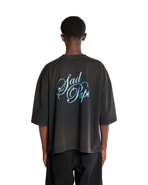 S/S BUFFALO TEE "SAD PAPI" - BLACK