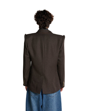 STAPLE BLAZER - BROWN