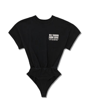 FASHION SERVICES BODYSUIT - BLACK
