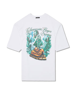 CHAVARRIA PRAYER SERVICES NORTHSIDER TEE - WHITE