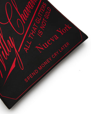 CASA DE CHAVARRIA LABEL TOTE - RED/BLACK