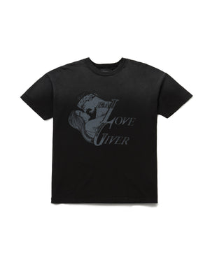 LOVER GIVER EASY TEE (DESTROYED) - BLACK
