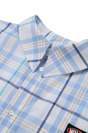 PLAID HACIENDA S/S SHIRT - SKY BLUE