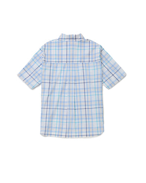 PLAID HACIENDA S/S SHIRT - SKY BLUE