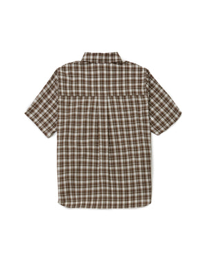 PLAID HACIENDA S/S SHIRT - BROWN