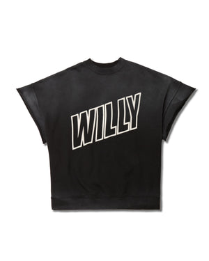 WILLY INSIDE OUT MUSCLE TEE - BLACK